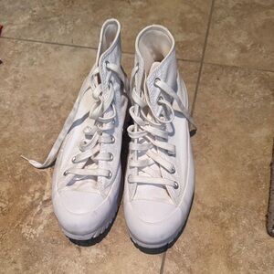 Converse White High-Top Sneakers